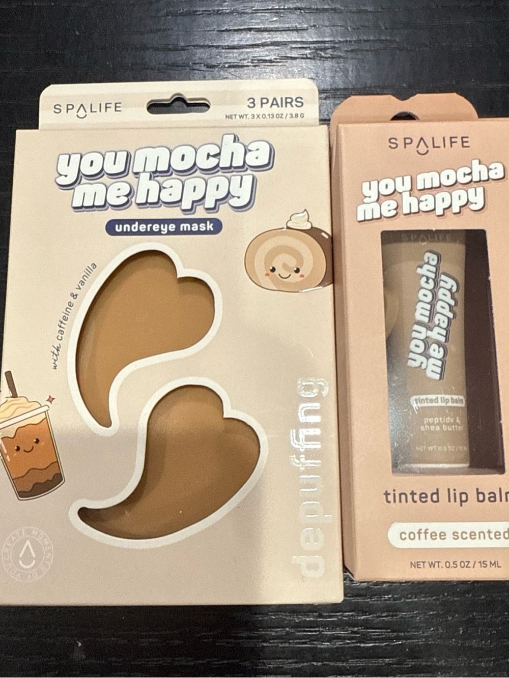 Alife You Mocha Me Happy Undereye Mask & Tinted Lip Balm - Brown